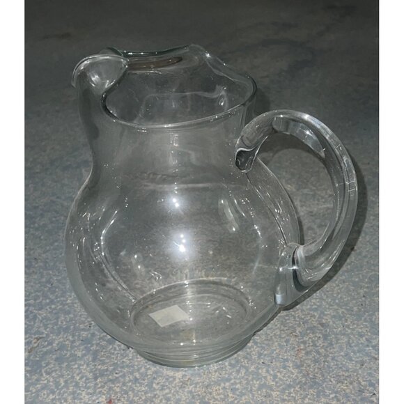 Glass Pitcher with Handle Handmade 10" with Molded Pour Spout - Picture 10 of 12